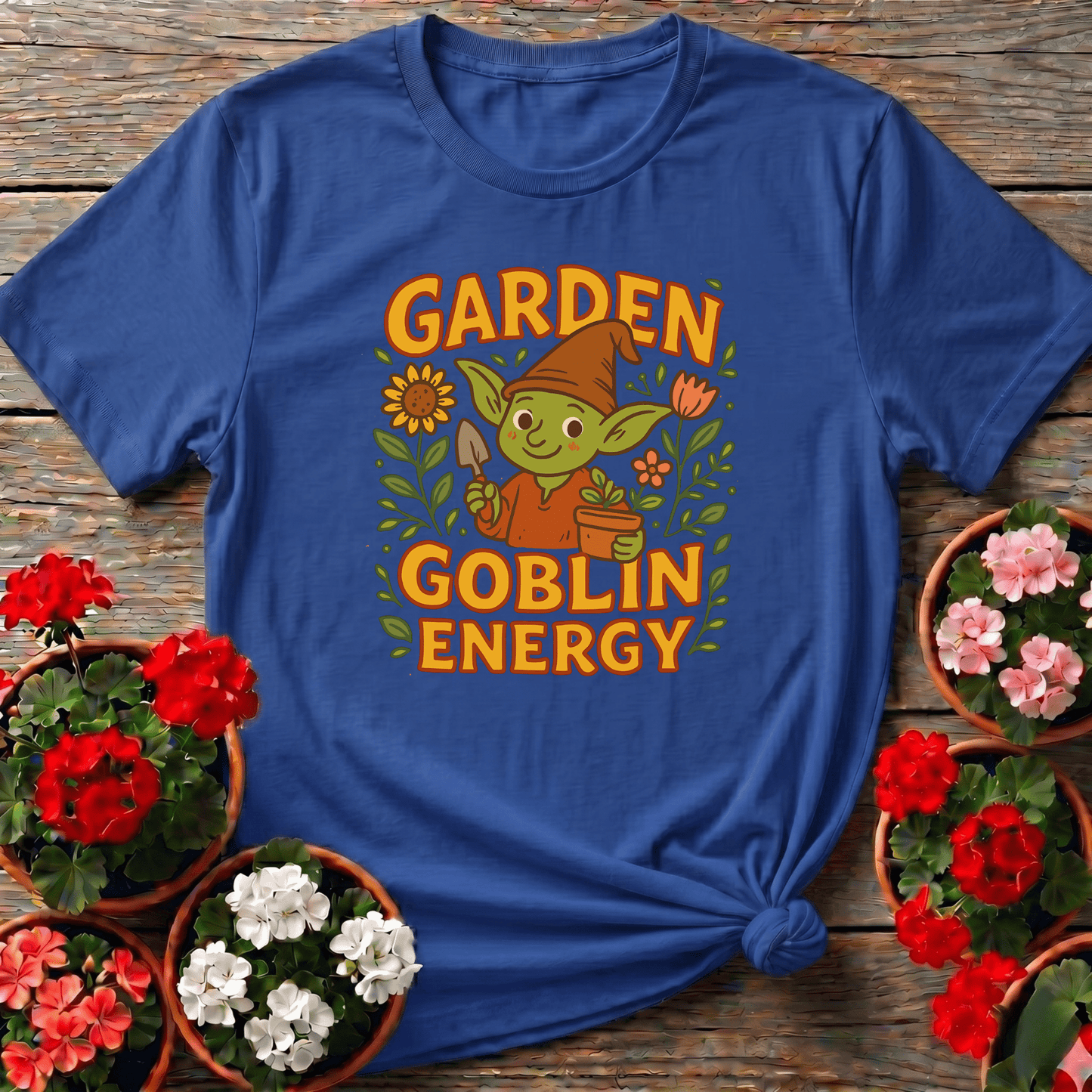 Garden Goblin Energy Funny Gardening T-Shirt - GardeningTshirts