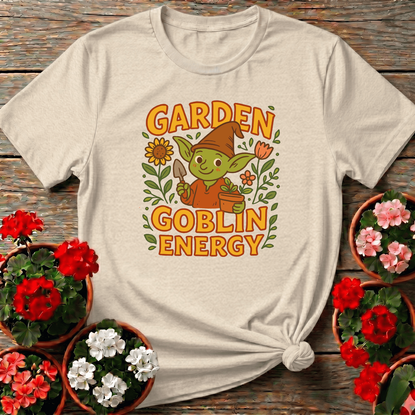 Garden Goblin Energy Funny Gardening T-Shirt - GardeningTshirts