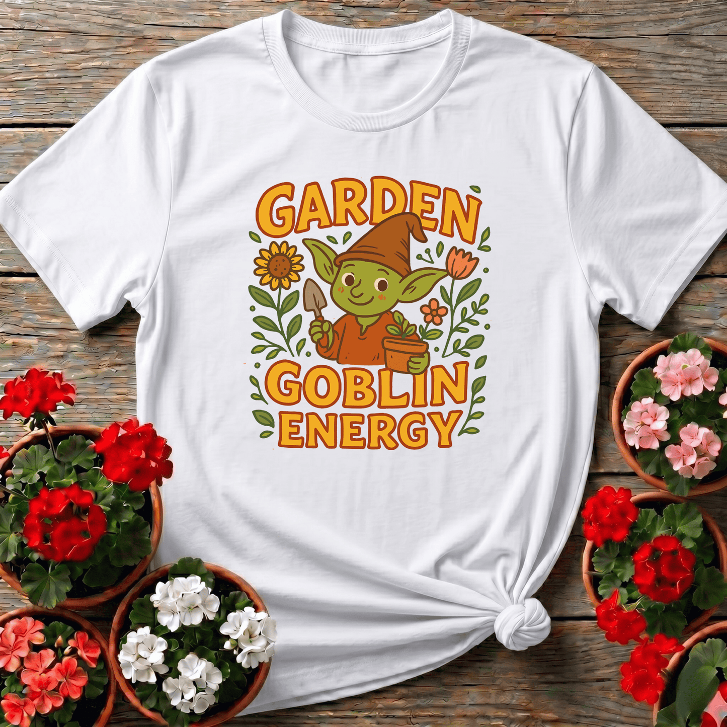Garden Goblin Energy Funny Gardening T-Shirt - GardeningTshirts