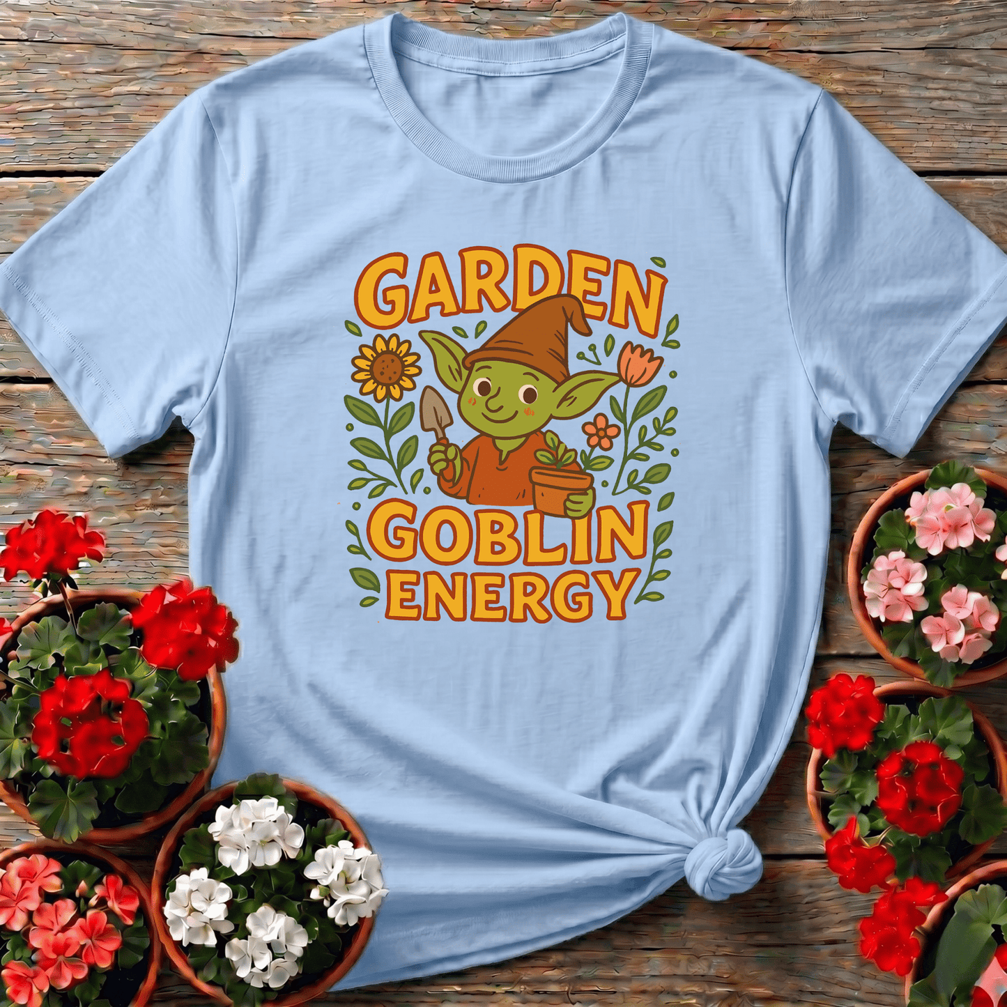 Garden Goblin Energy Funny Gardening T-Shirt - GardeningTshirts