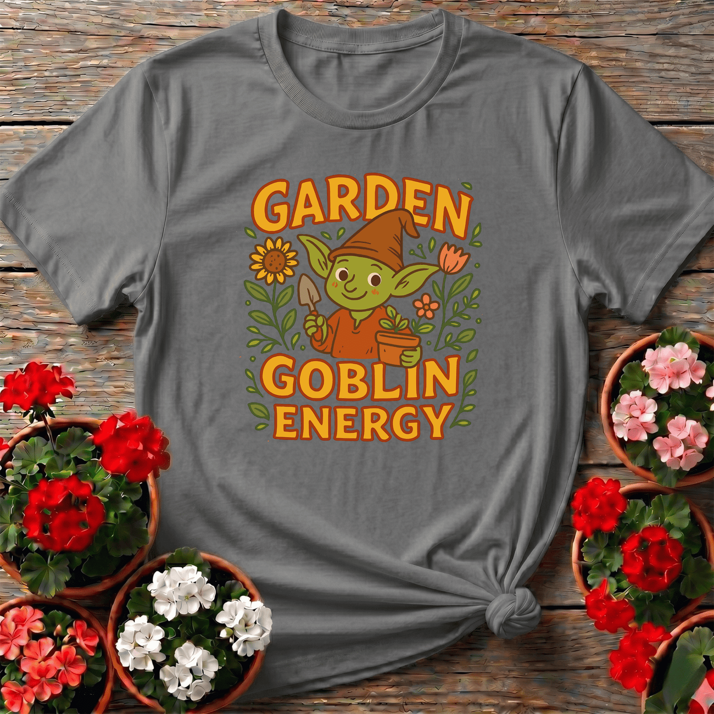 Garden Goblin Energy Funny Gardening T-Shirt - GardeningTshirts