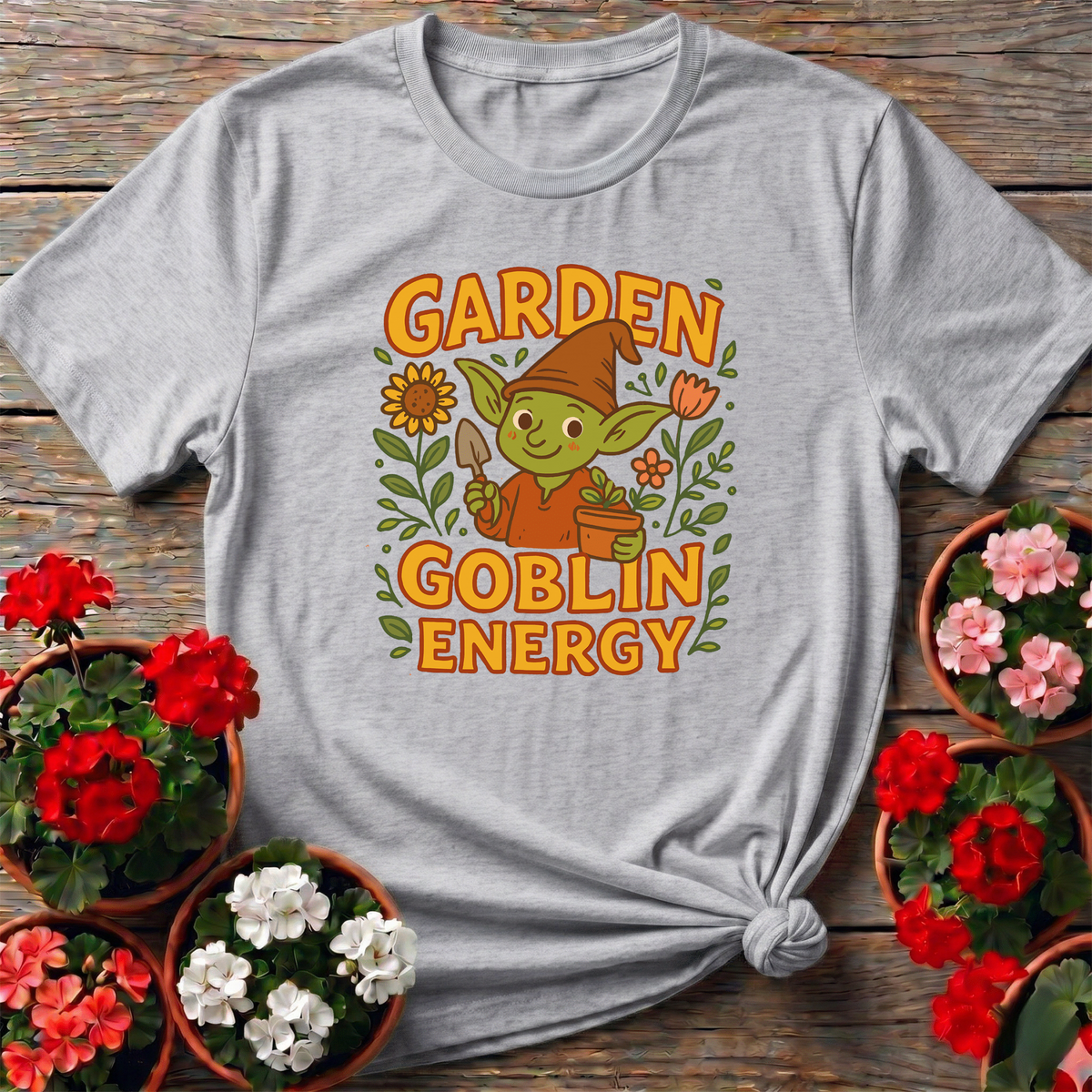 Garden Goblin Energy Funny Gardening T-Shirt - GardeningTshirts
