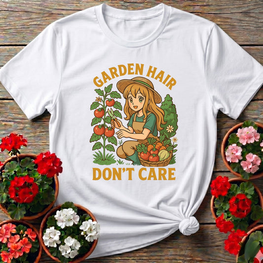 Garden Hair Don't Care Vintage Casual T-shirt - GardeningTshirts