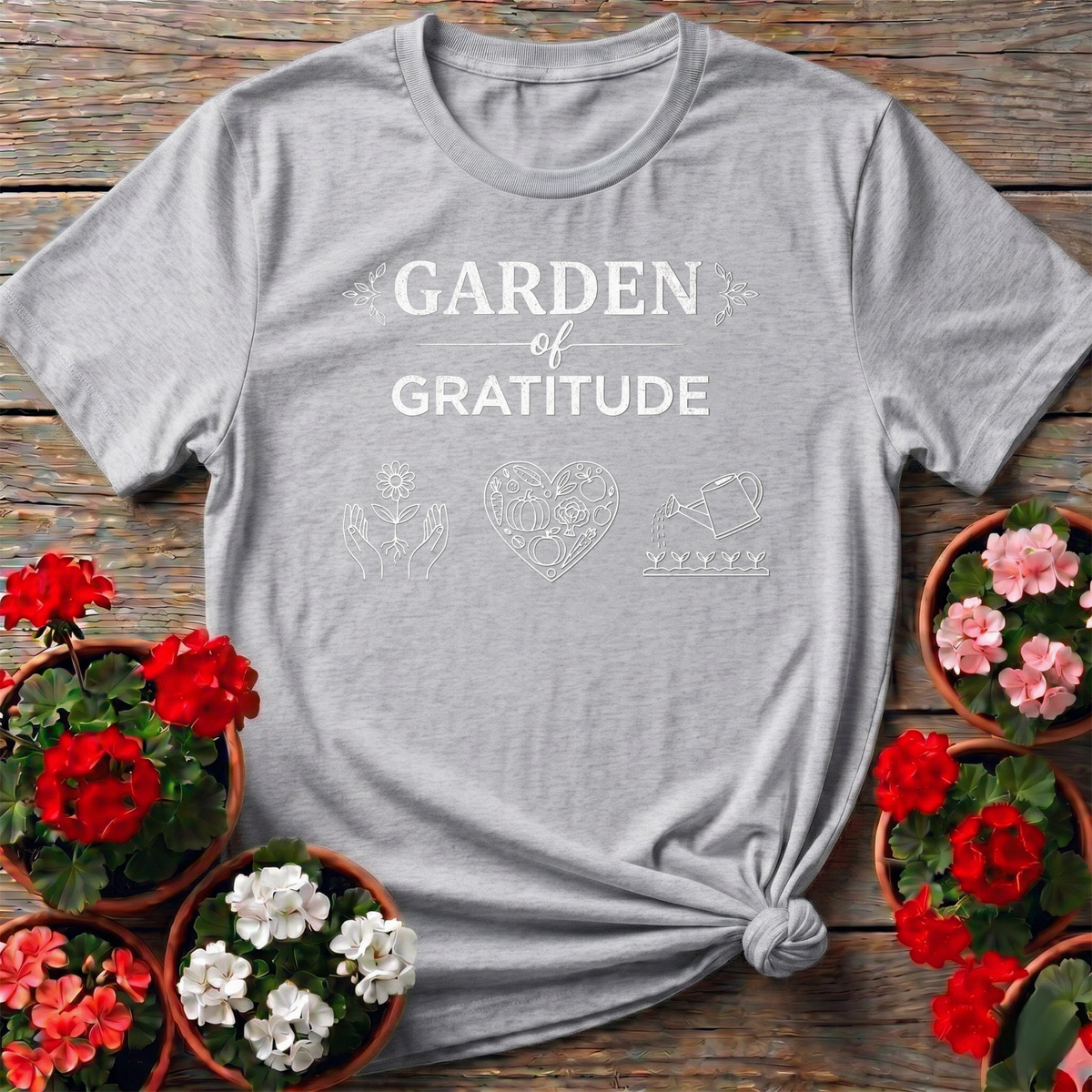 Garden of Gratitude Gardening Shirt - GardeningTshirts