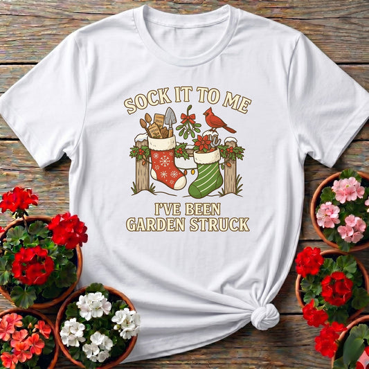 Garden Struck Vintage Style Christmas T-shirt - GardeningTshirts