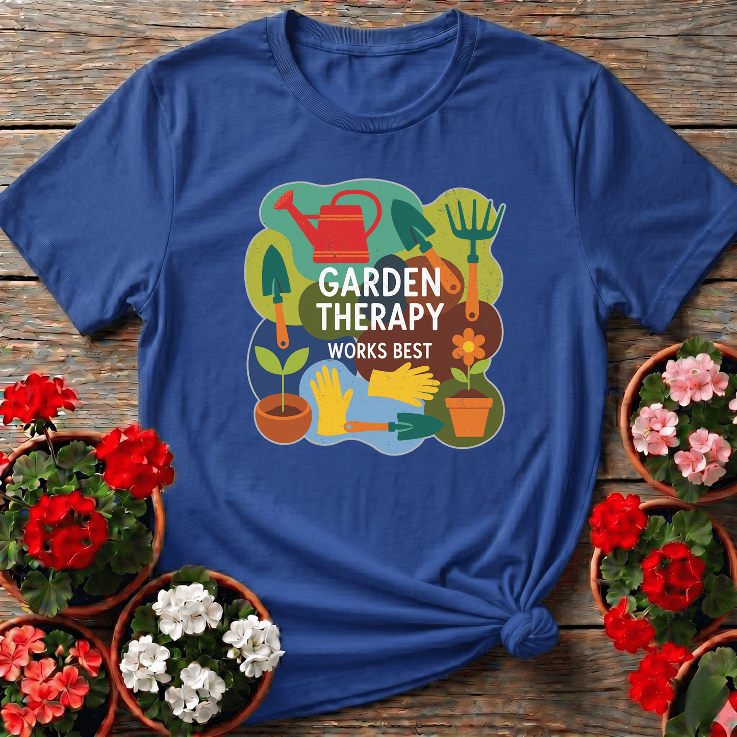 Garden Therapy Works Best Gardening T-Shirt - GardeningTshirts