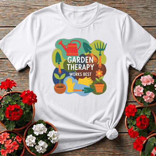 Garden Therapy Works Best Gardening T-Shirt - GardeningTshirts