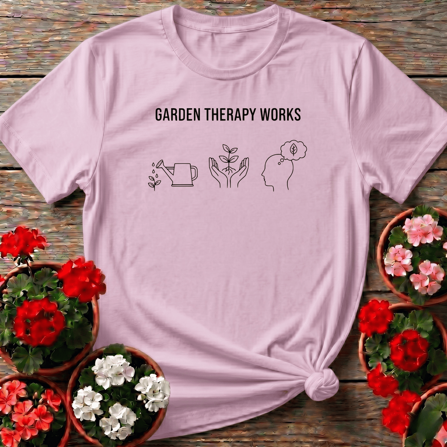 Garden Therapy Works Gardening T-Shirt for Plant Lovers - GardeningTshirts