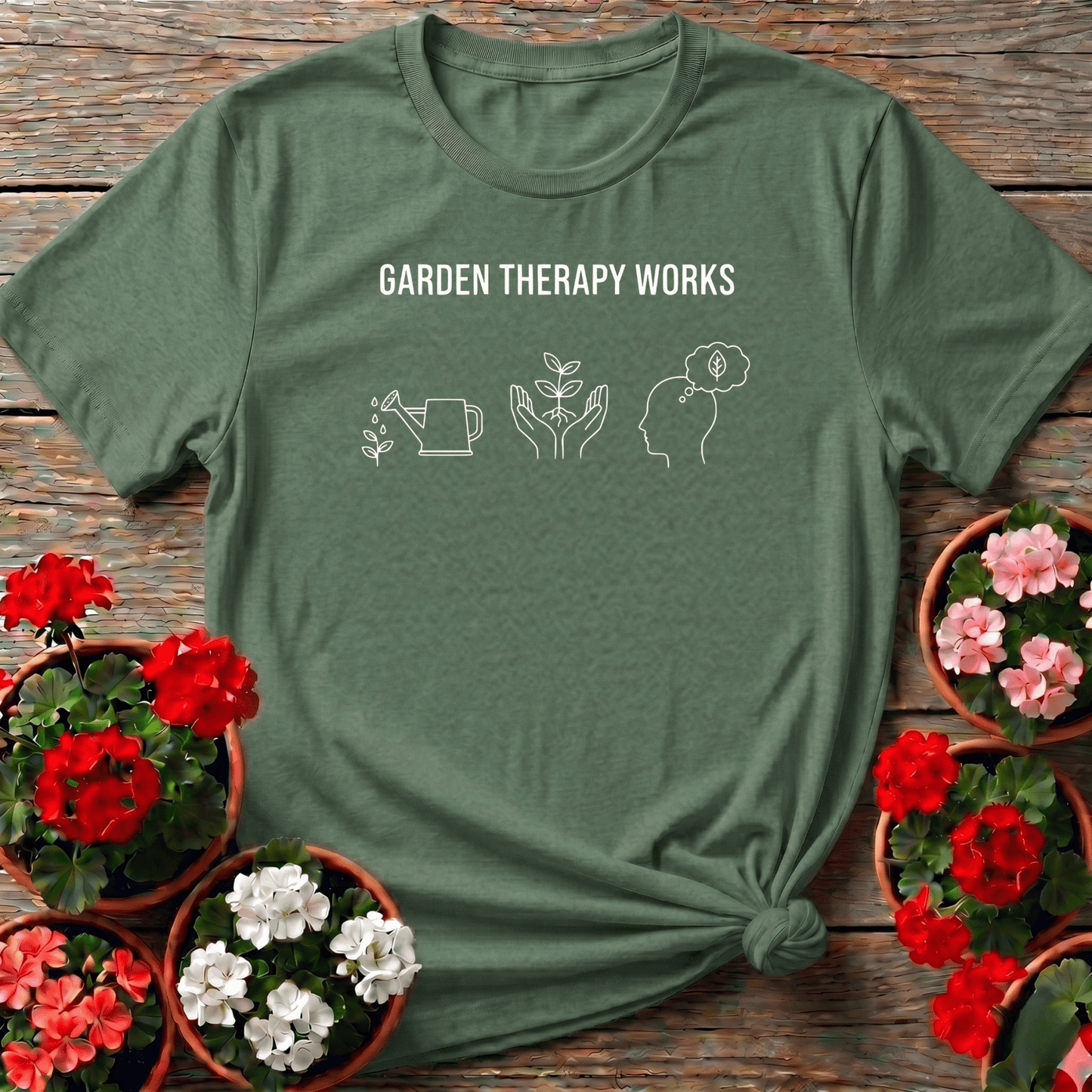 Garden Therapy Works Gardening T-Shirt for Plant Lovers - GardeningTshirts