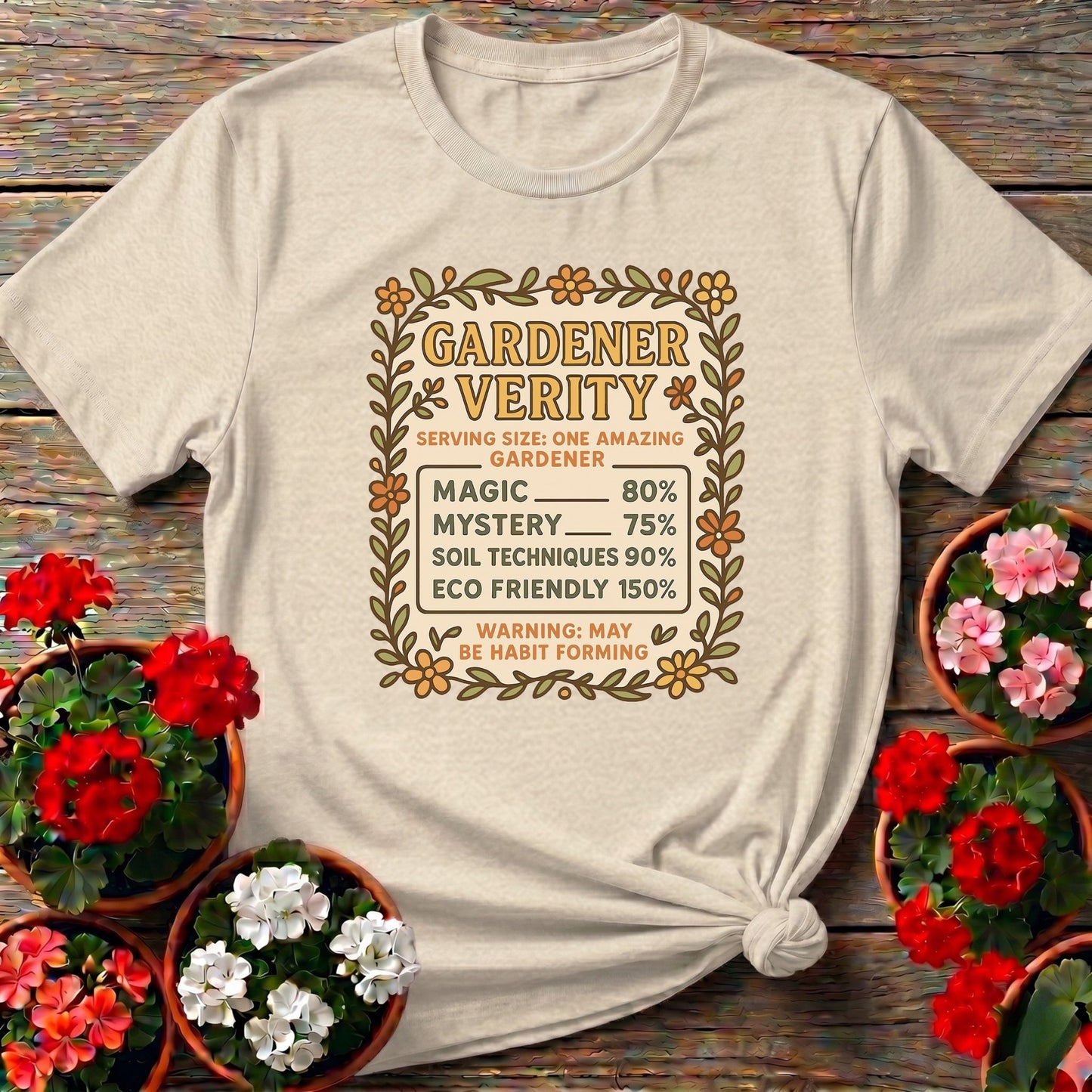 Gardener Verity Humorous Gardener T-shirt - GardeningTshirts