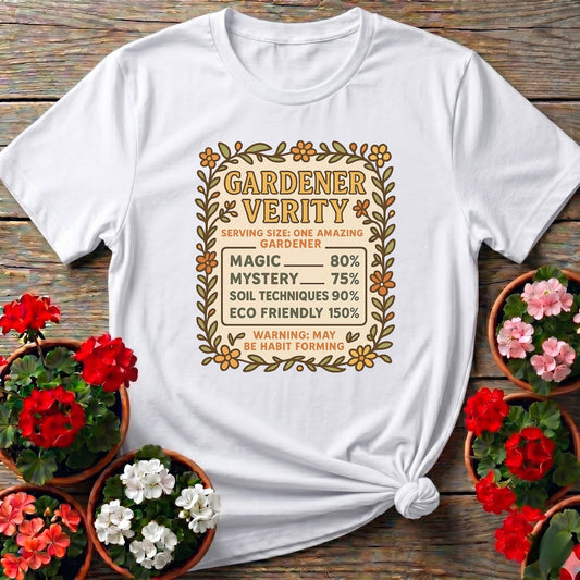 Gardener Verity Humorous Gardener T-shirt - GardeningTshirts