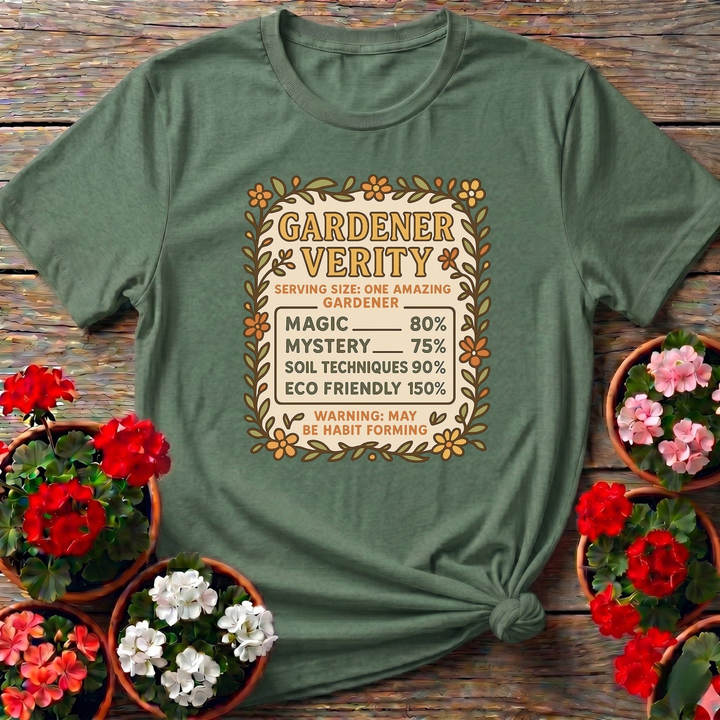 Gardener Verity Humorous Gardener T-shirt - GardeningTshirts