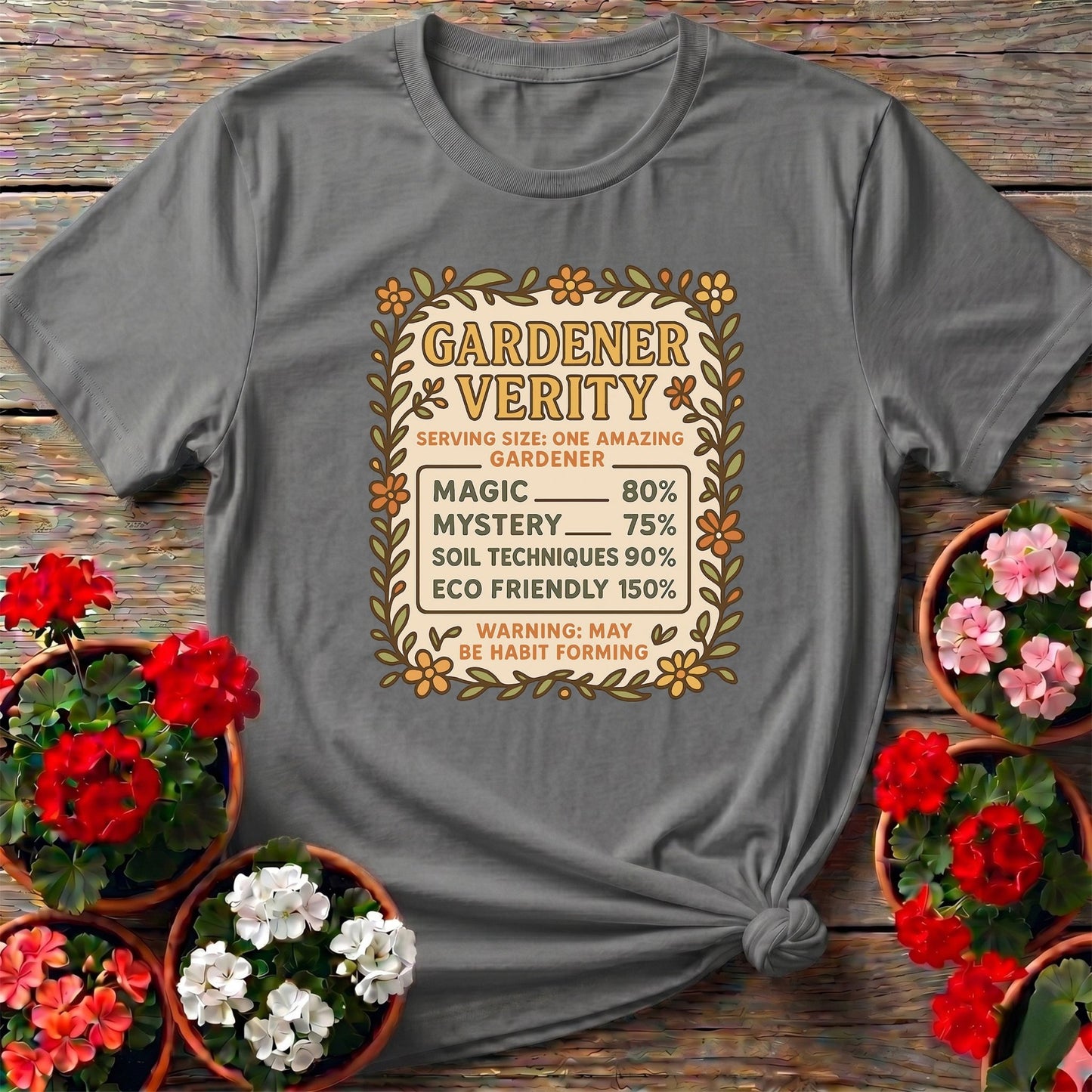 Gardener Verity Humorous Gardener T-shirt - GardeningTshirts