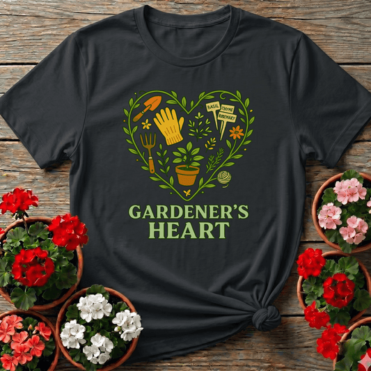 Gardener's Heart Herbal Edition Tool T-shirt - GardeningTshirts