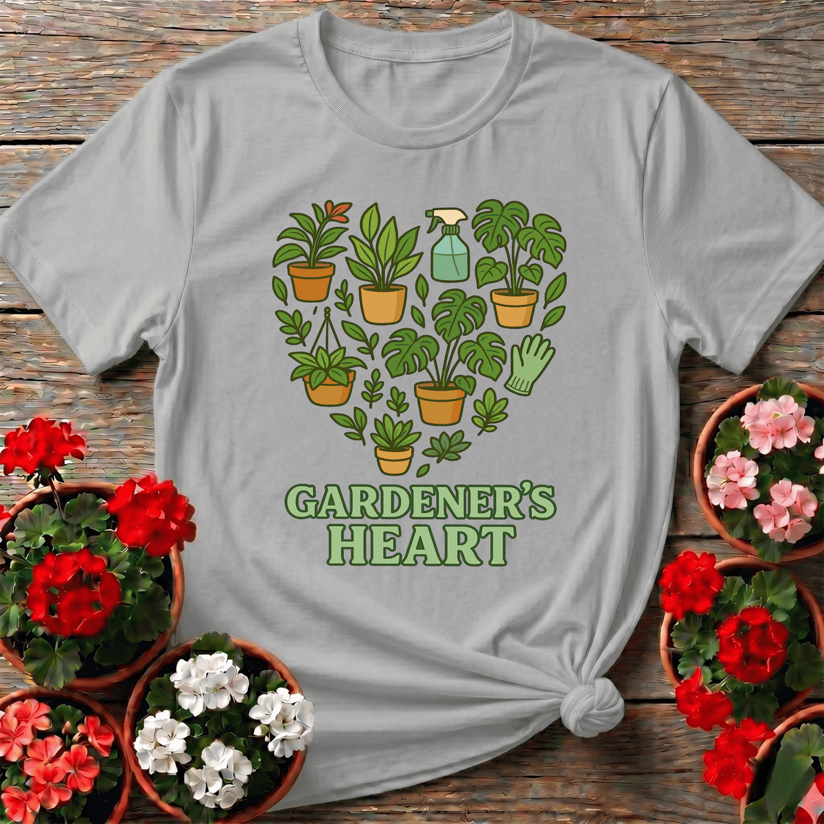 Gardener's Heart Houseplant Tee - GardeningTshirts