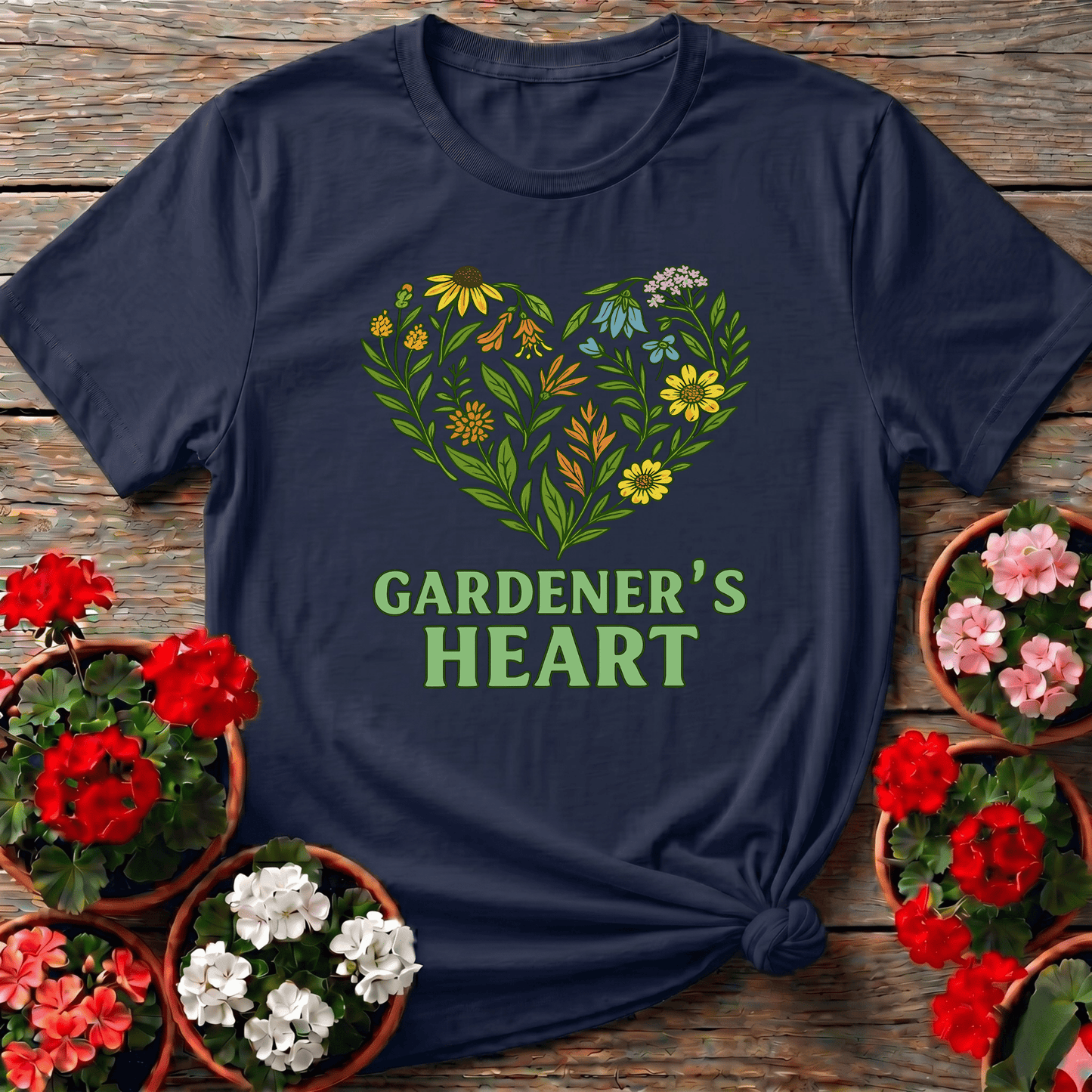 Gardener's Heart Native Wildflower Love T-shirt - GardeningTshirts