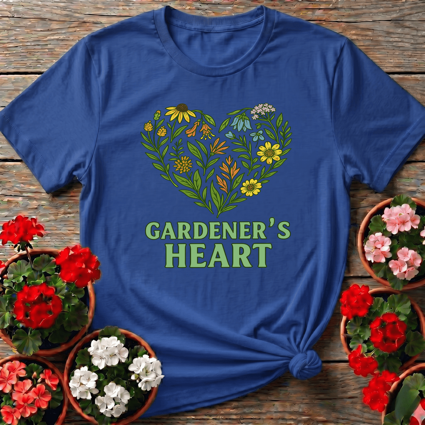 Gardener's Heart Native Wildflower Love T-shirt - GardeningTshirts