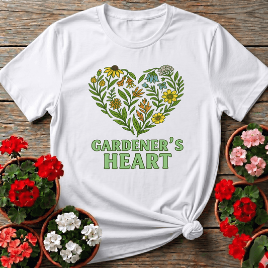 Gardener's Heart Native Wildflower Love T-shirt - GardeningTshirts