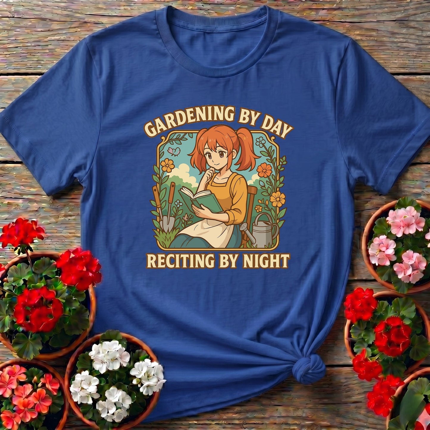 Gardening By Day Reciting By Night Anime Tee - GardeningTshirts