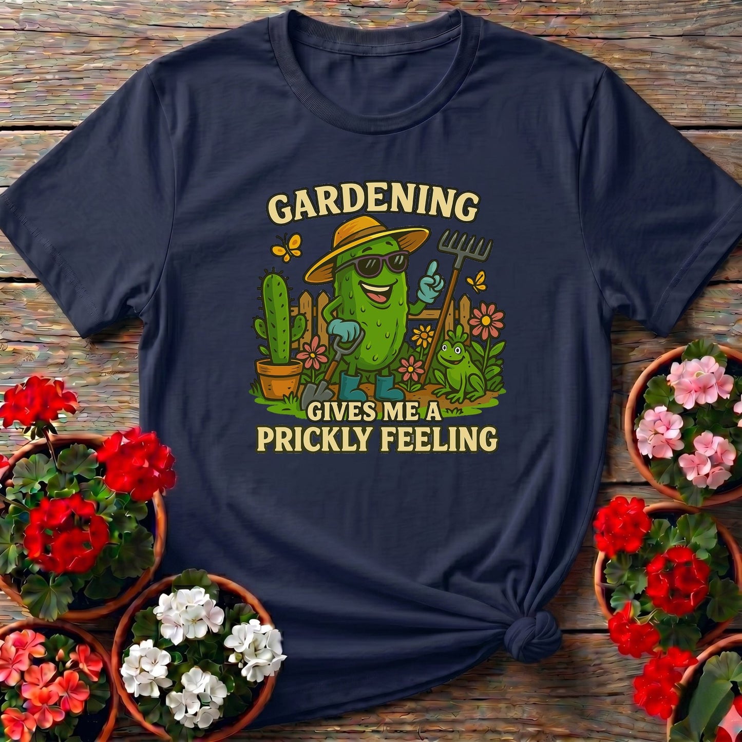 Gardening Gives Me A Prickly Feeling Funny Pickle Tee - GardeningTshirts