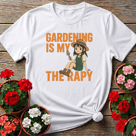 Gardening Is My Therapy Anime T-shirt - GardeningTshirts