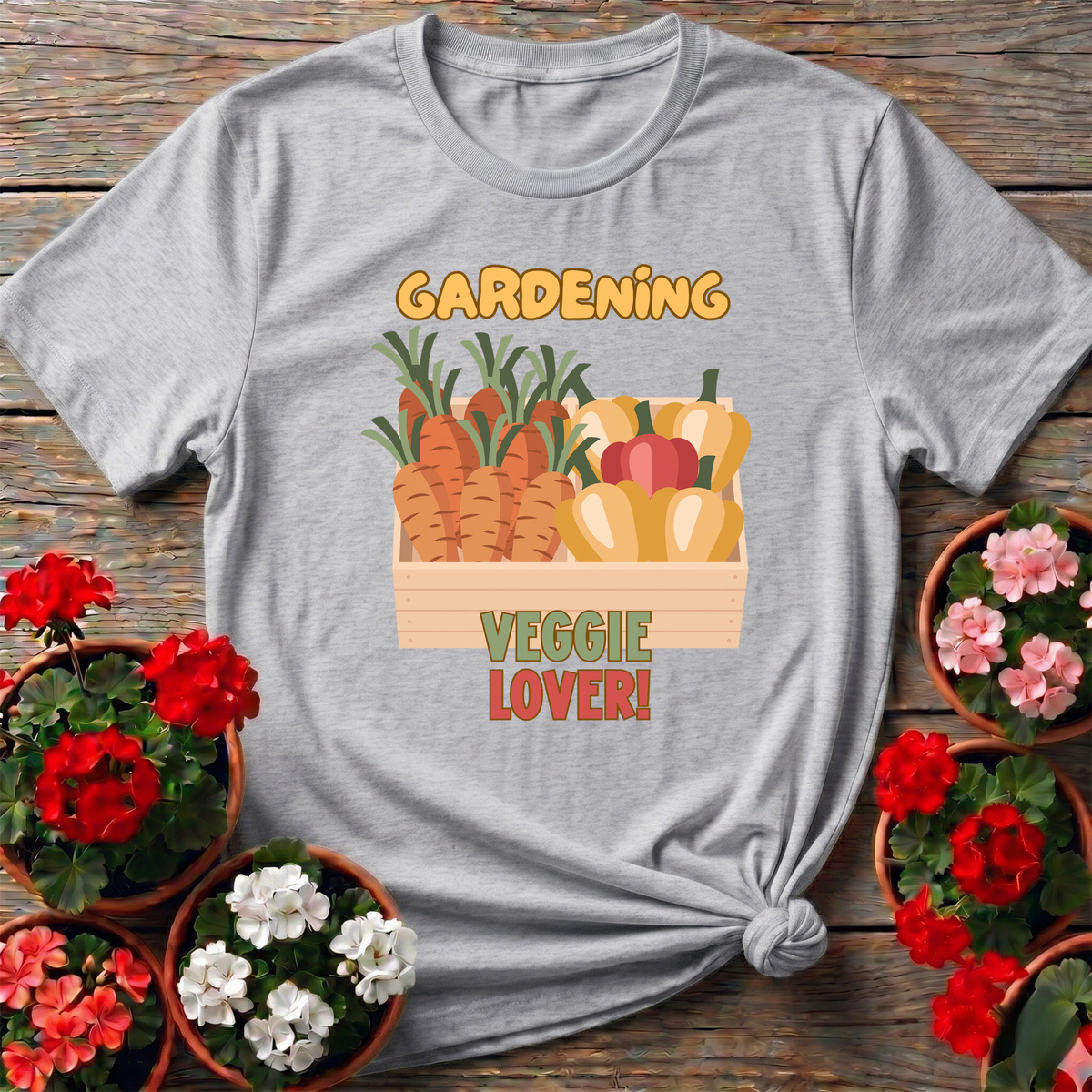 Gardening Veggie Lover Fresh Backyard Sanctuary Tee - GardeningTshirts