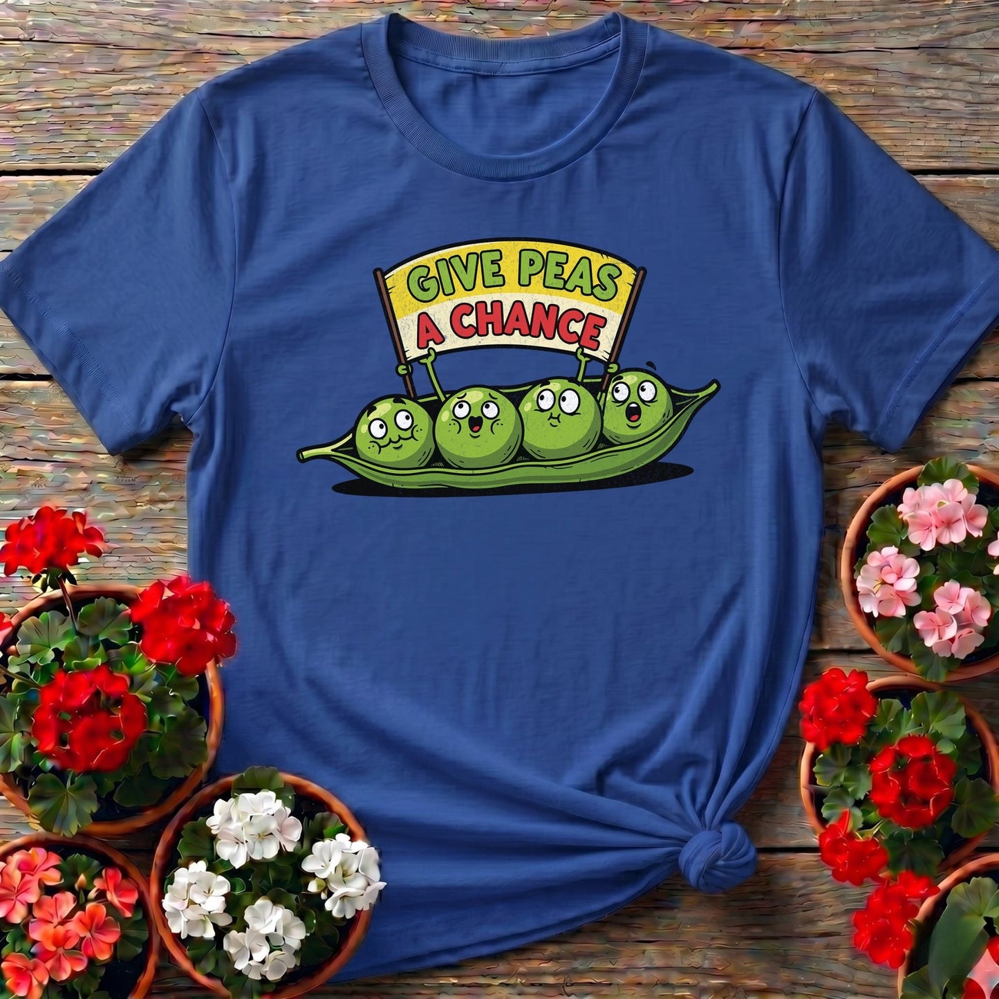 Give Peas A Chance Vegetable T-shirt - GardeningTshirts