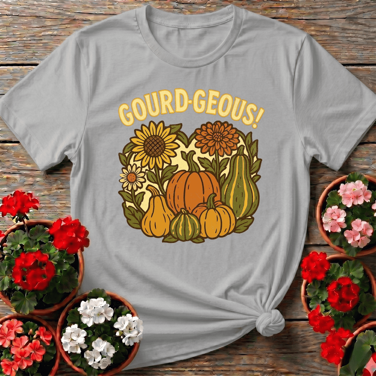 Gourd-geous Harvest Pun Tee - GardeningTshirts