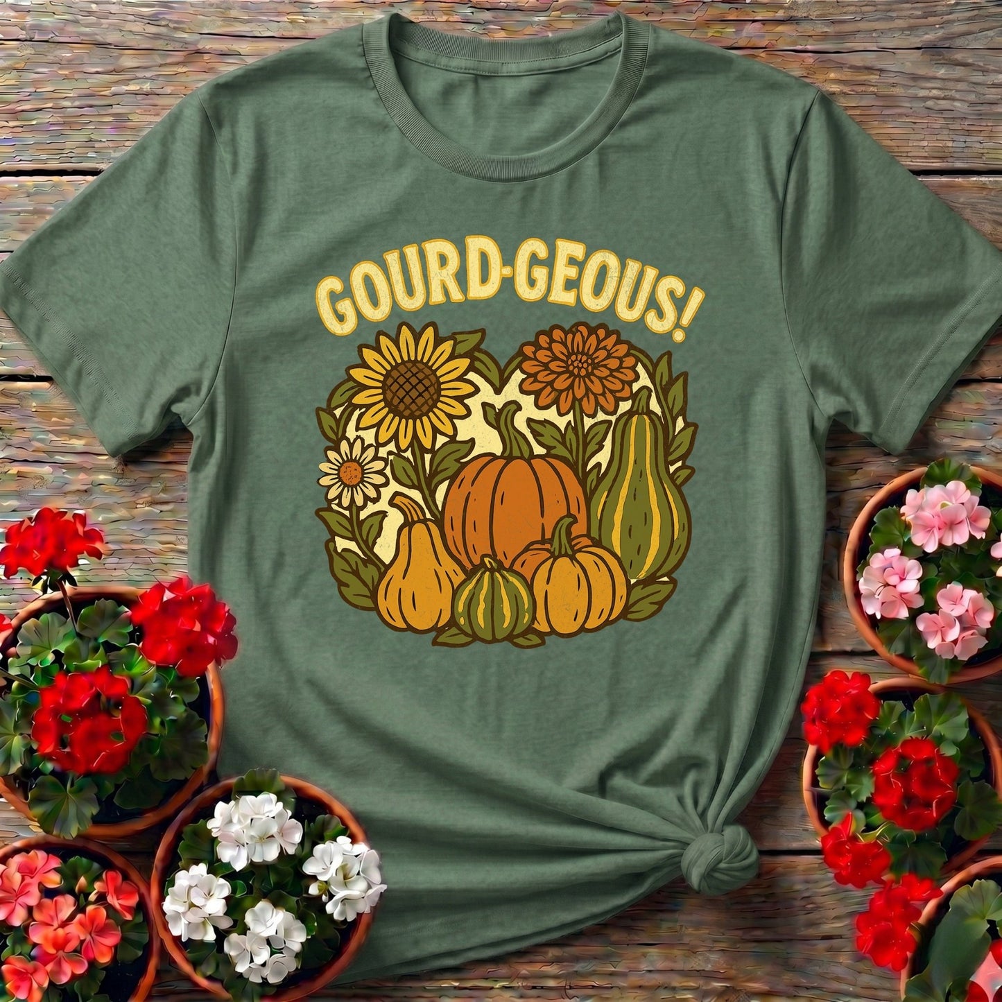 Gourd-geous Harvest Pun Tee - GardeningTshirts