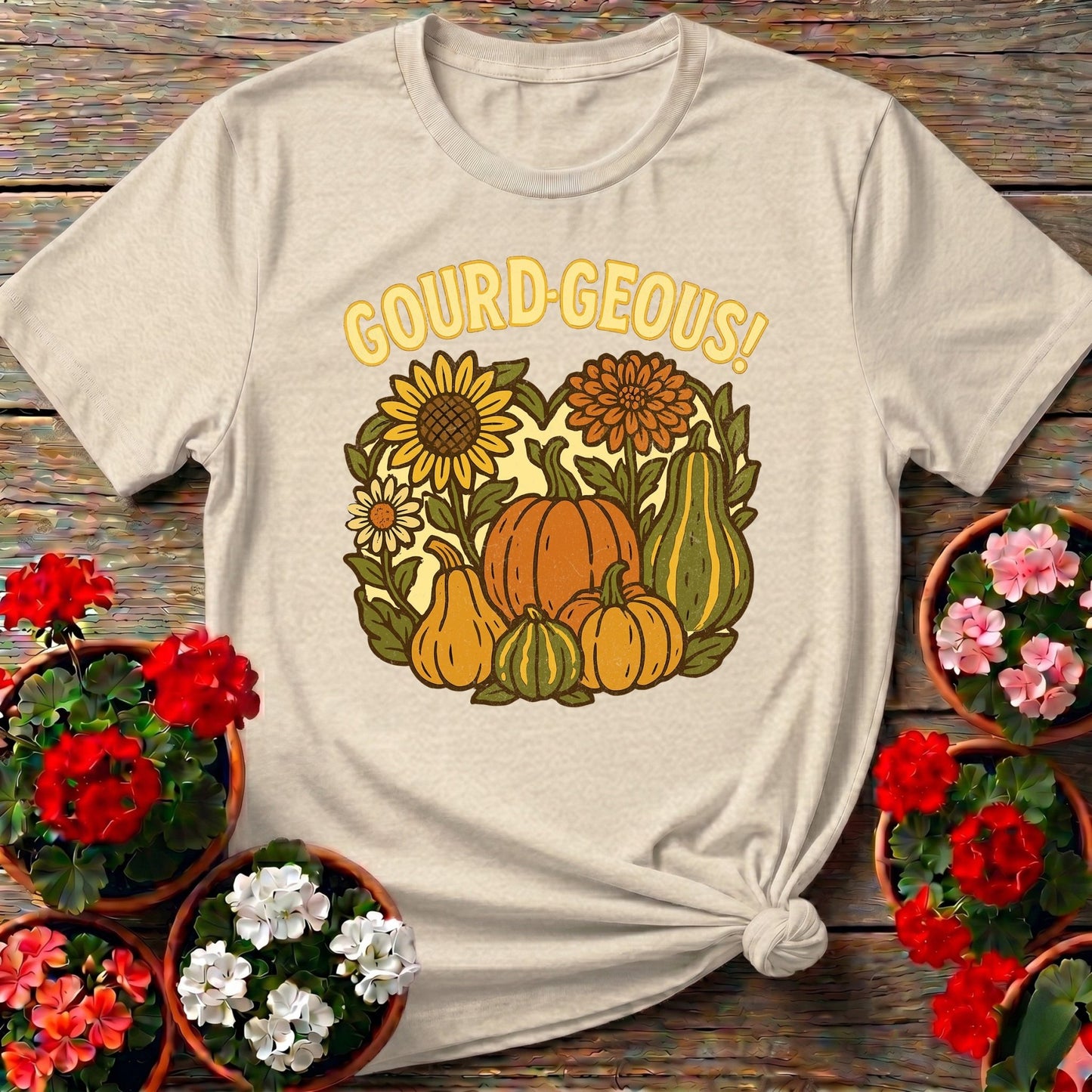 Gourd-geous Harvest Pun Tee - GardeningTshirts