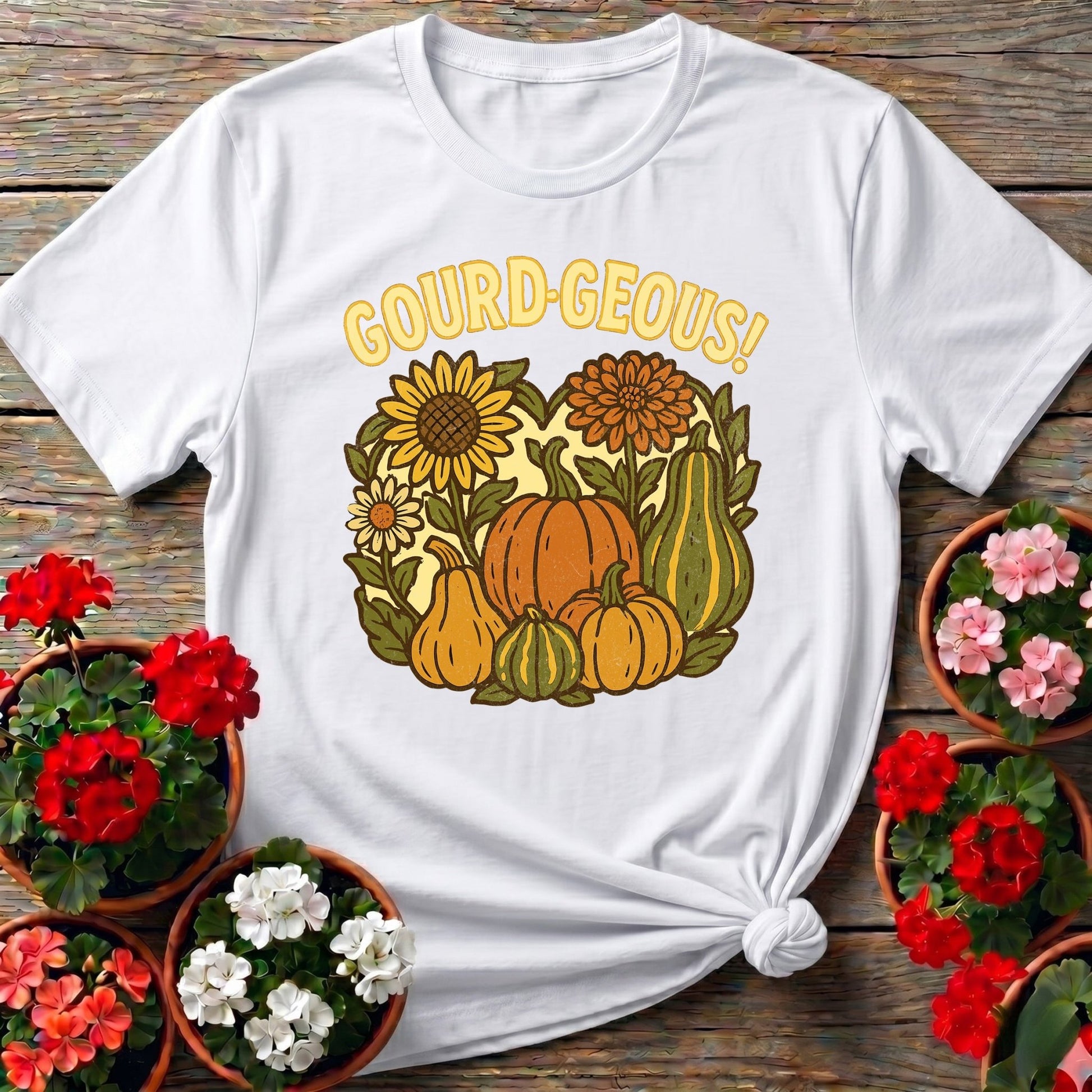 Gourd-geous Harvest Pun Tee - GardeningTshirts