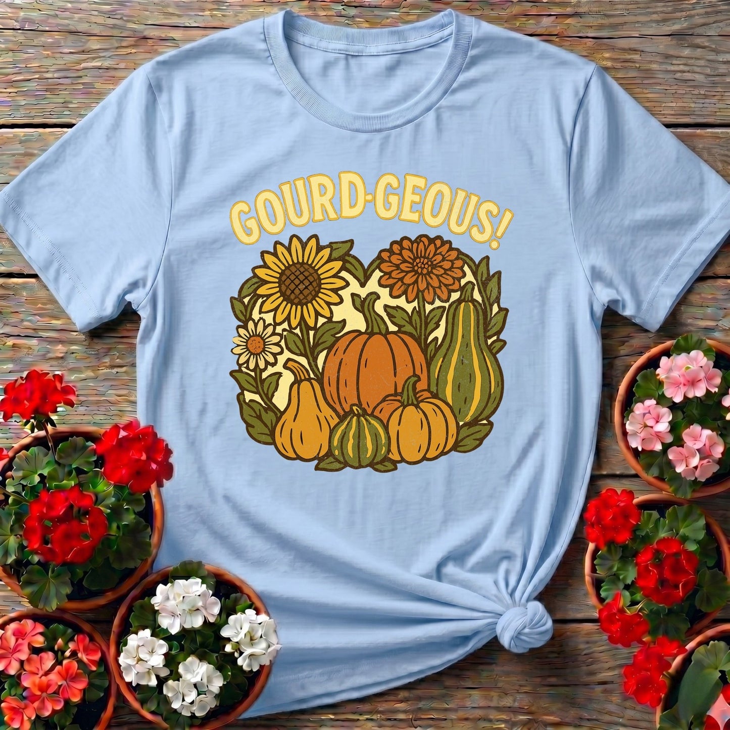 Gourd-geous Harvest Pun Tee - GardeningTshirts