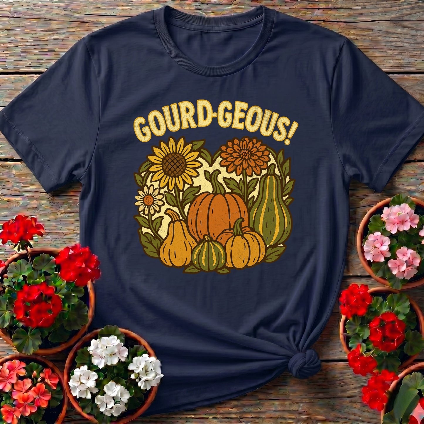 Gourd-geous Harvest Pun Tee - GardeningTshirts