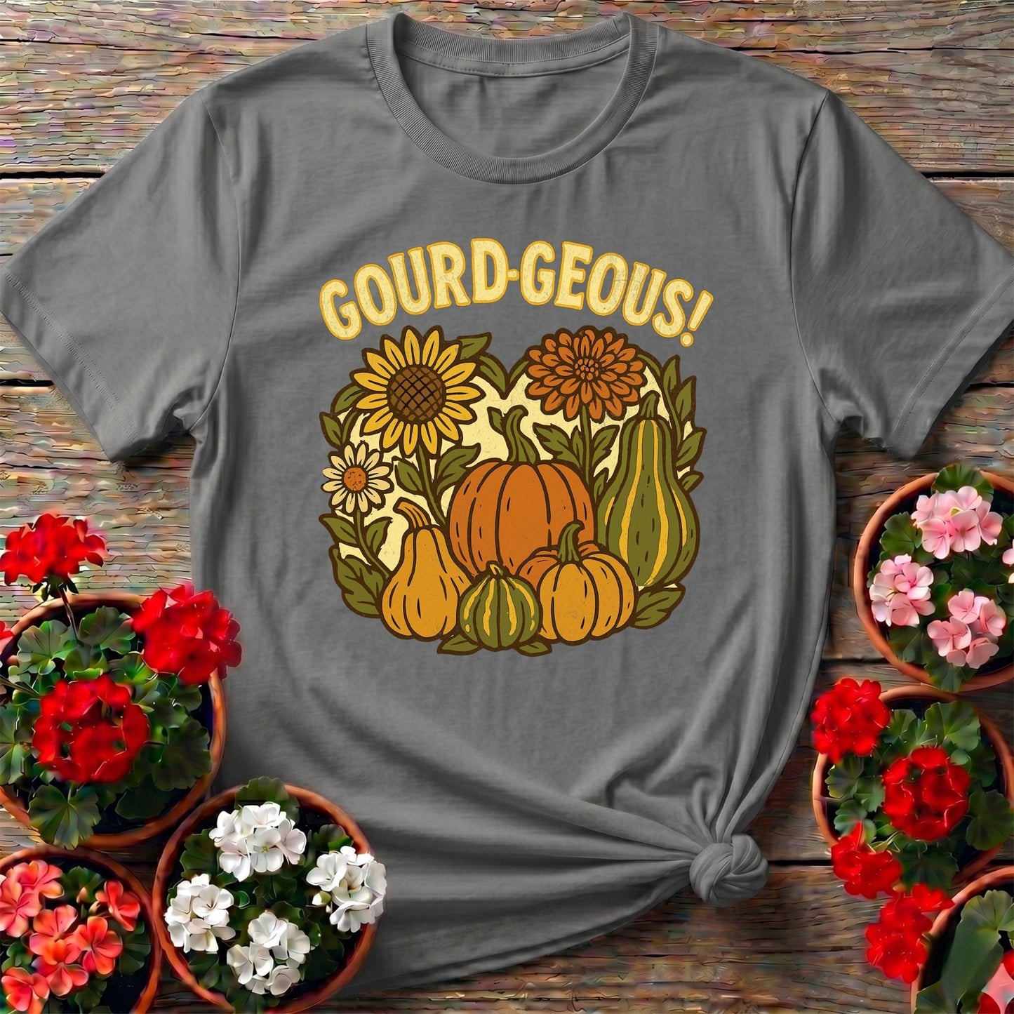 Gourd-geous Harvest Pun Tee - GardeningTshirts