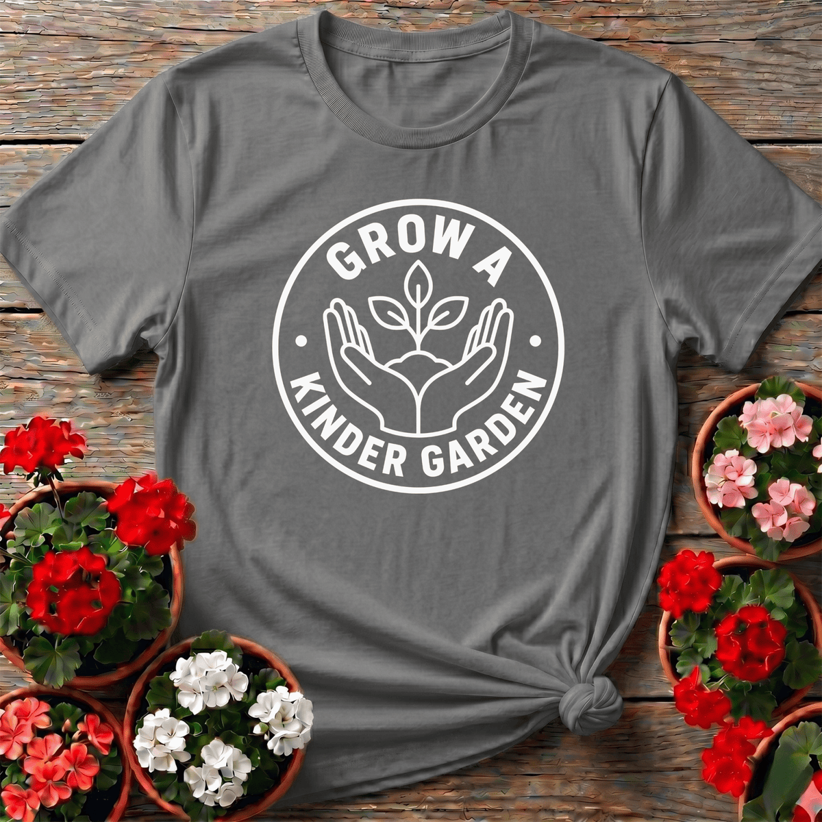 Grow a Kinder Garden Funny Gardening T-Shirt - GardeningTshirts