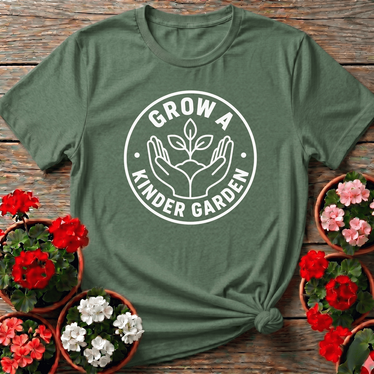 Grow a Kinder Garden Funny Gardening T-Shirt - GardeningTshirts