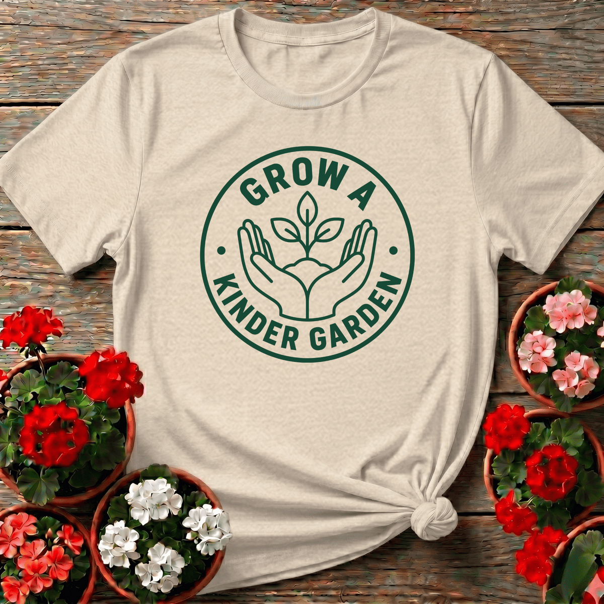 Grow a Kinder Garden Funny Gardening T-Shirt - GardeningTshirts