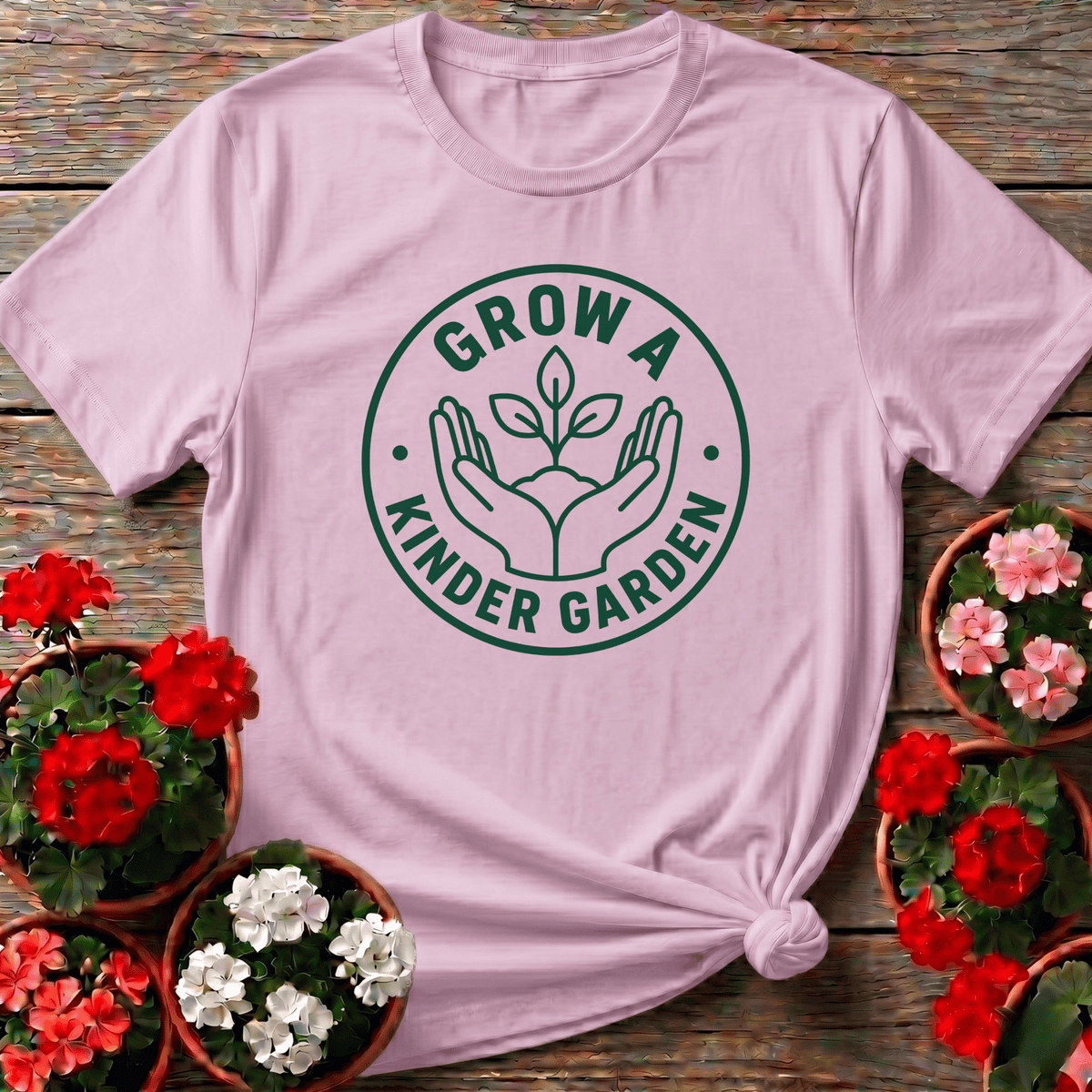Grow a Kinder Garden Funny Gardening T-Shirt - GardeningTshirts