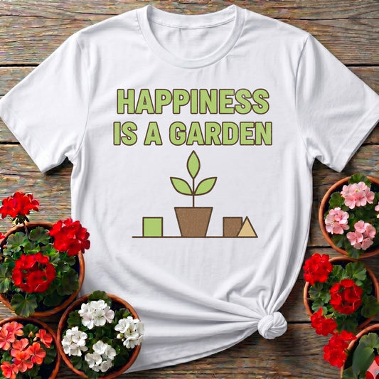 Happiness Is A Garden Tee - GardeningTshirts