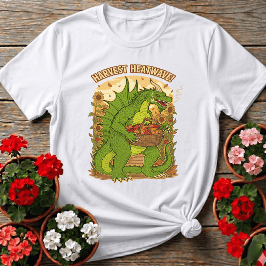Harvest Heatwave Dragon Gardener Chili Pepper Tee - GardeningTshirts