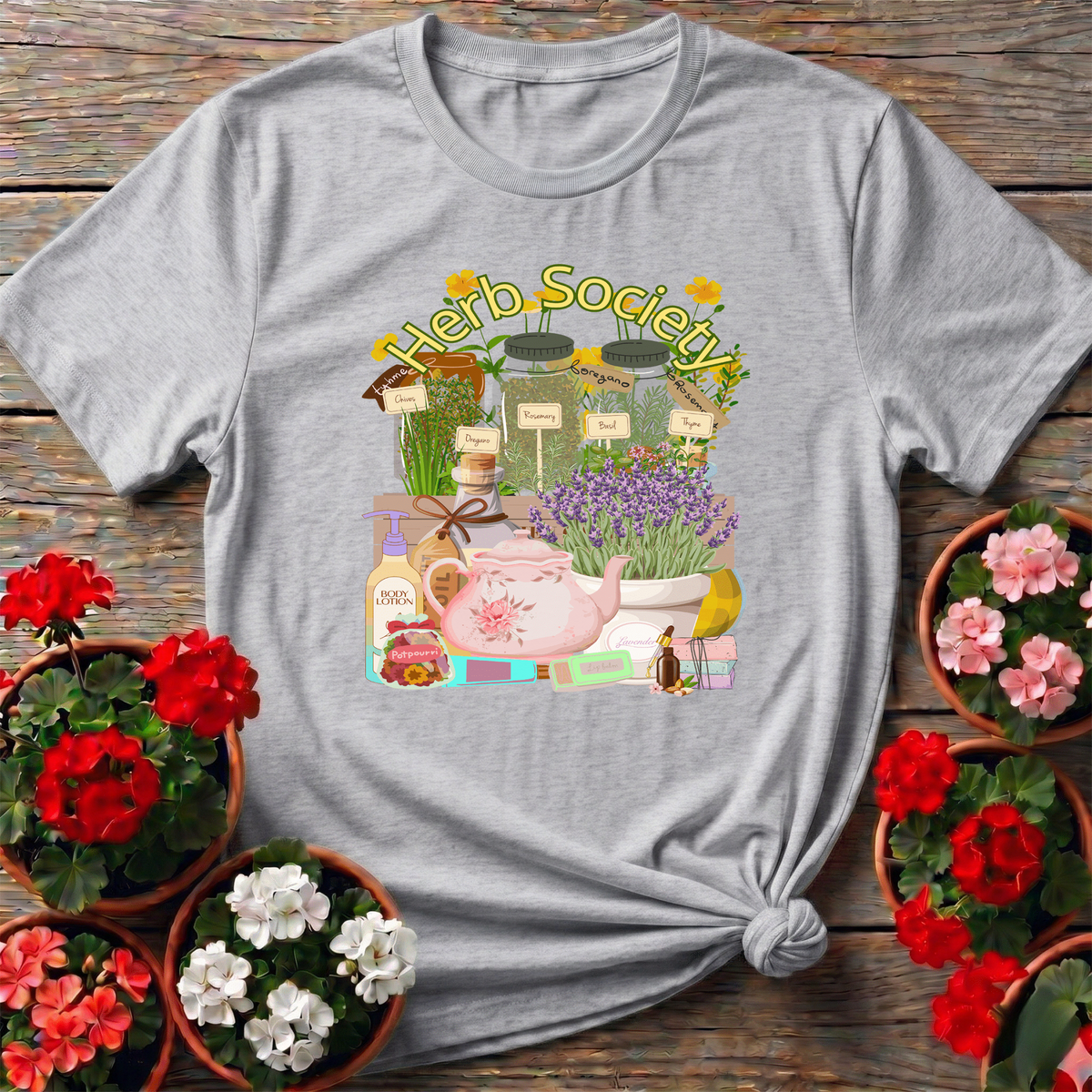 Herb Society Herb Creations Gardening T-Shirt - GardeningTshirts