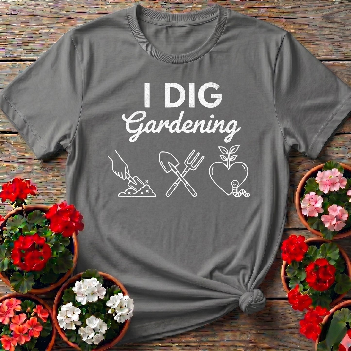 I DIG Gardening Minimalist T-shirt - GardeningTshirts