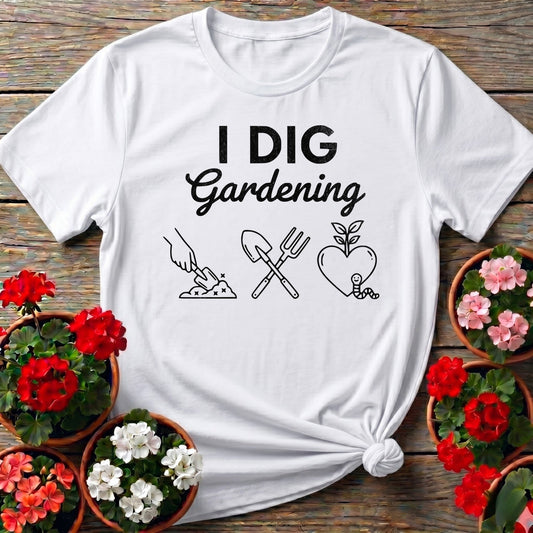 I DIG Gardening Minimalist T-shirt - GardeningTshirts