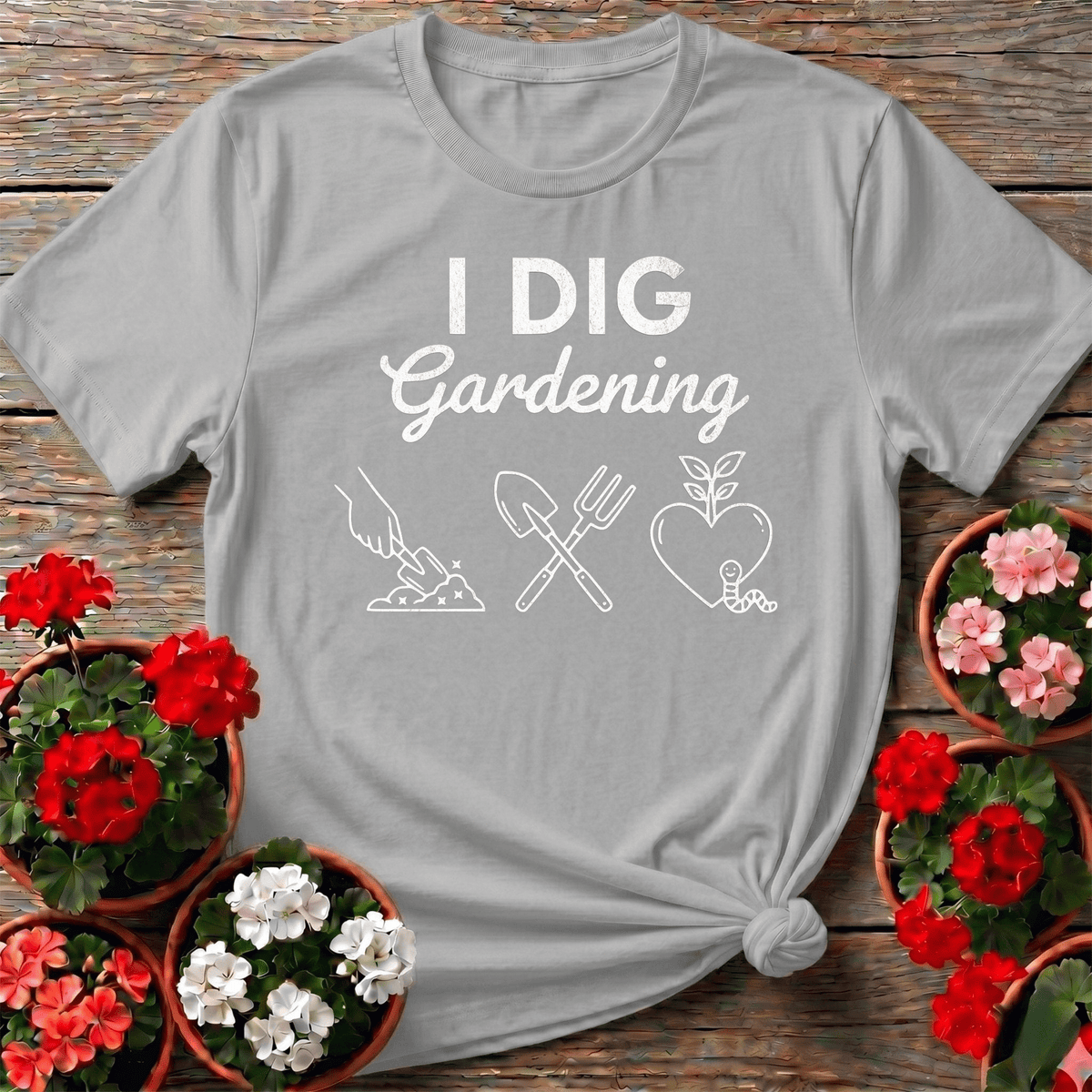 I DIG Gardening Minimalist T-shirt - GardeningTshirts