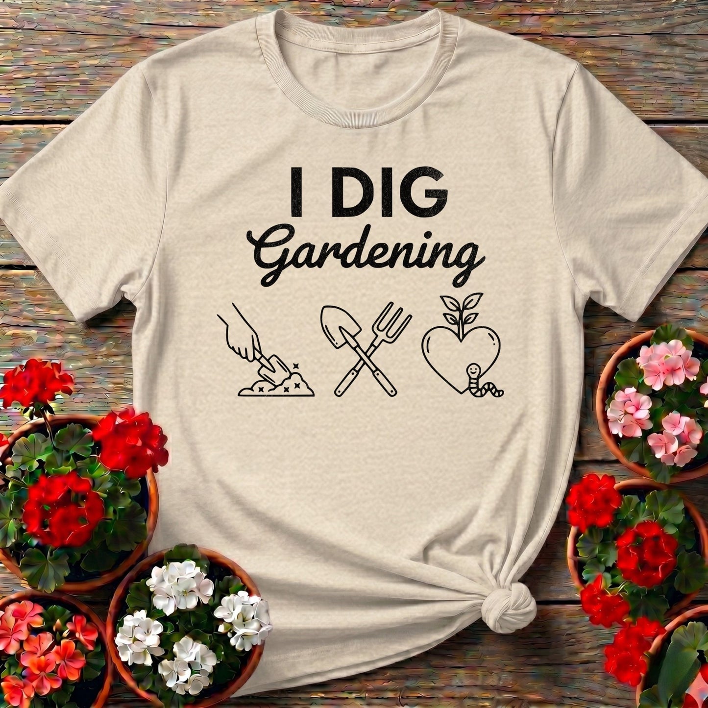 I DIG Gardening Minimalist T-shirt - GardeningTshirts