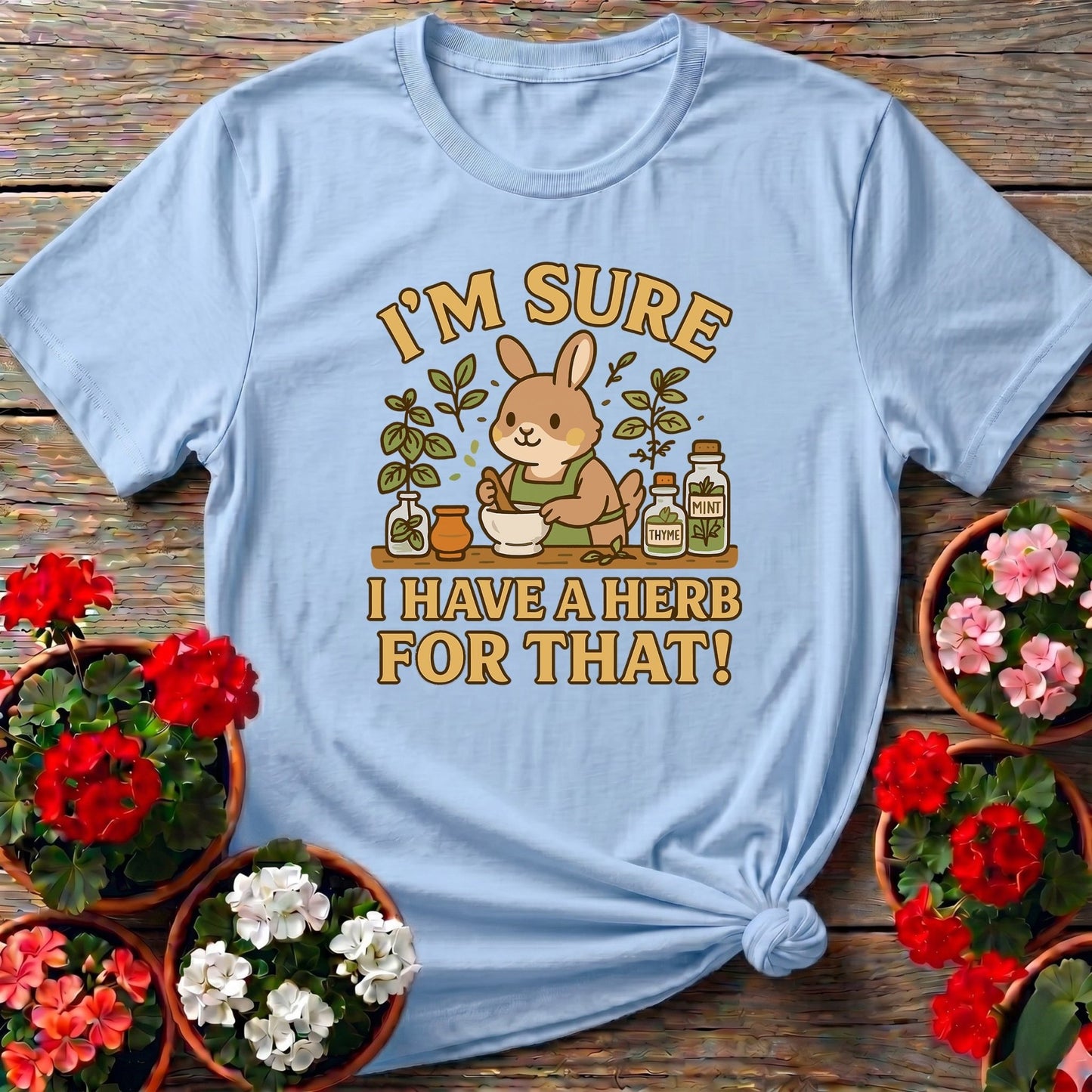 I Have A Herb For That Funny Bunny T-shirt - GardeningTshirts