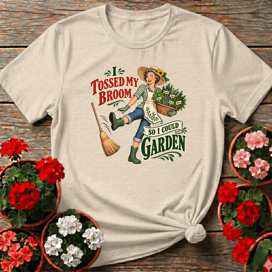 Natural cottagecore retro illustration gardening top with rosemary sage thyme mint basket for garden lovers