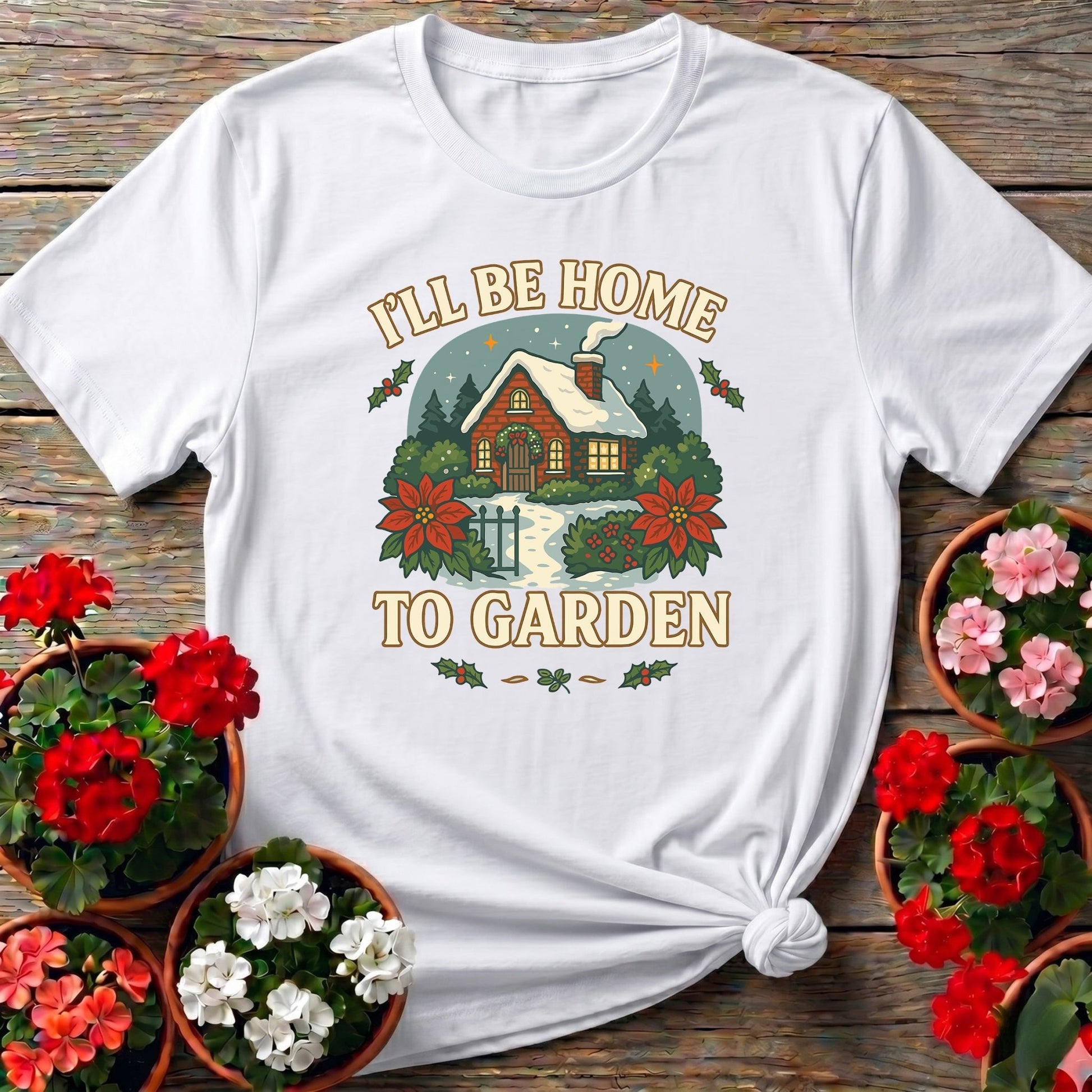 Ill Be Home To Garden Cozy Christmas T-shirt - GardeningTshirts
