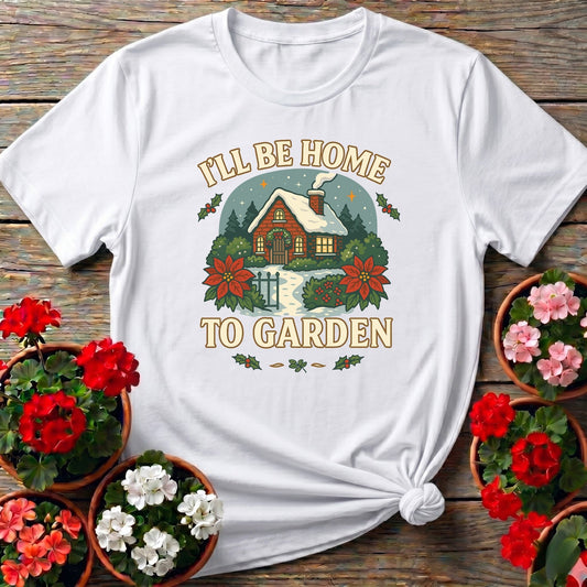 Ill Be Home To Garden Cozy Christmas T-shirt - GardeningTshirts