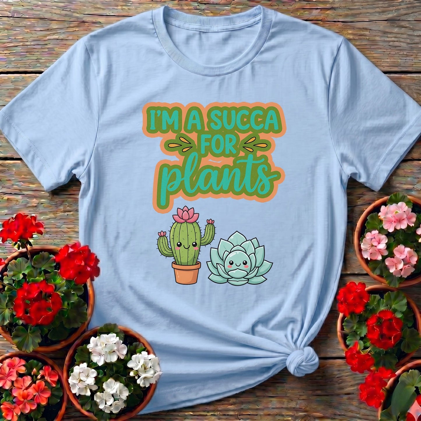 I'm A Succa For Plants Funny Succulent T-shirt - GardeningTshirts